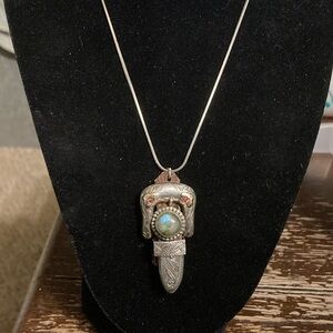 Remade old 10K and Sterling watch band necklace